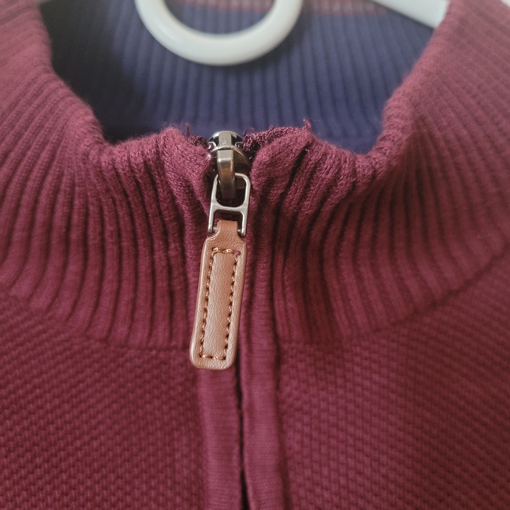 CLUB ROOM Men's Half Zip Cotton Pullover Sweater, Size 2XL - Picture 7 of 11